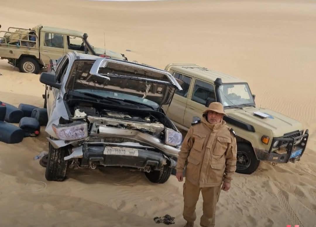 ضبط مركبتين محملتين بكميات من الوقود المعد للتهريب بين حقل السرير ومدينة تازربو