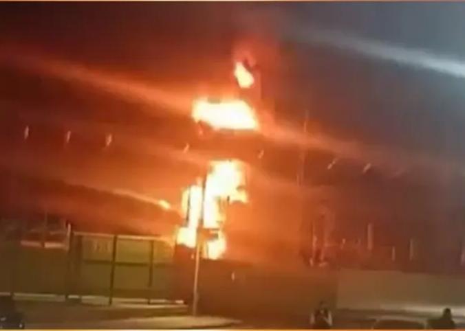 اندلاع حريق في محطة كهرباء أبو غريب غربي العاصمة.