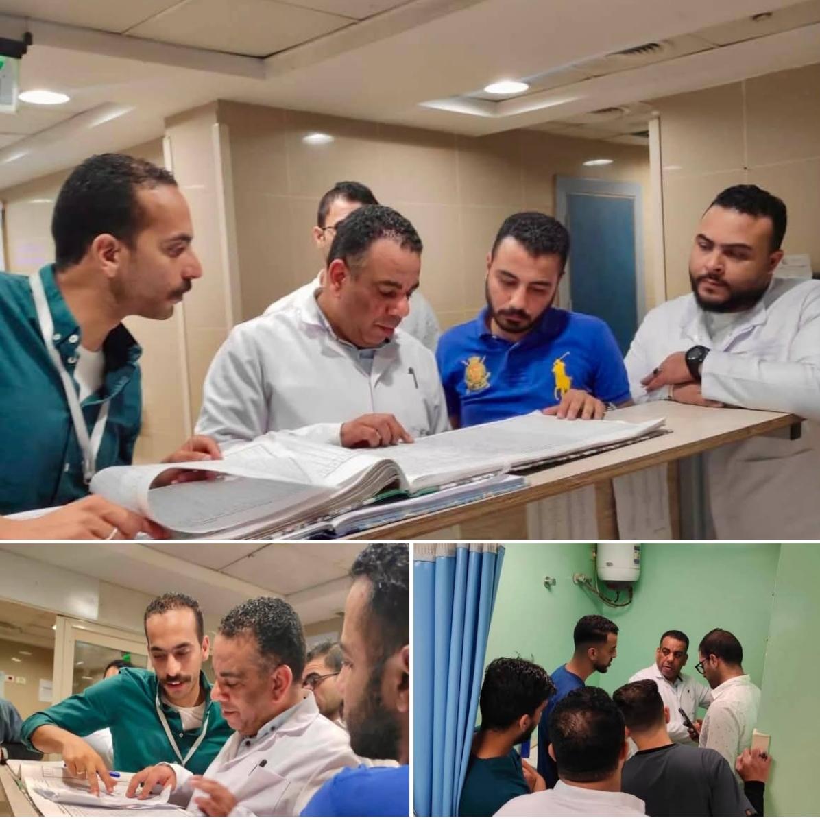جولة مرور مفاجئة بعد منتصف الليل في تمام الساعة الثانيه صباحاً بمستشفى العريش العام لمتابعة انتظام العمل والخدمات الطبية