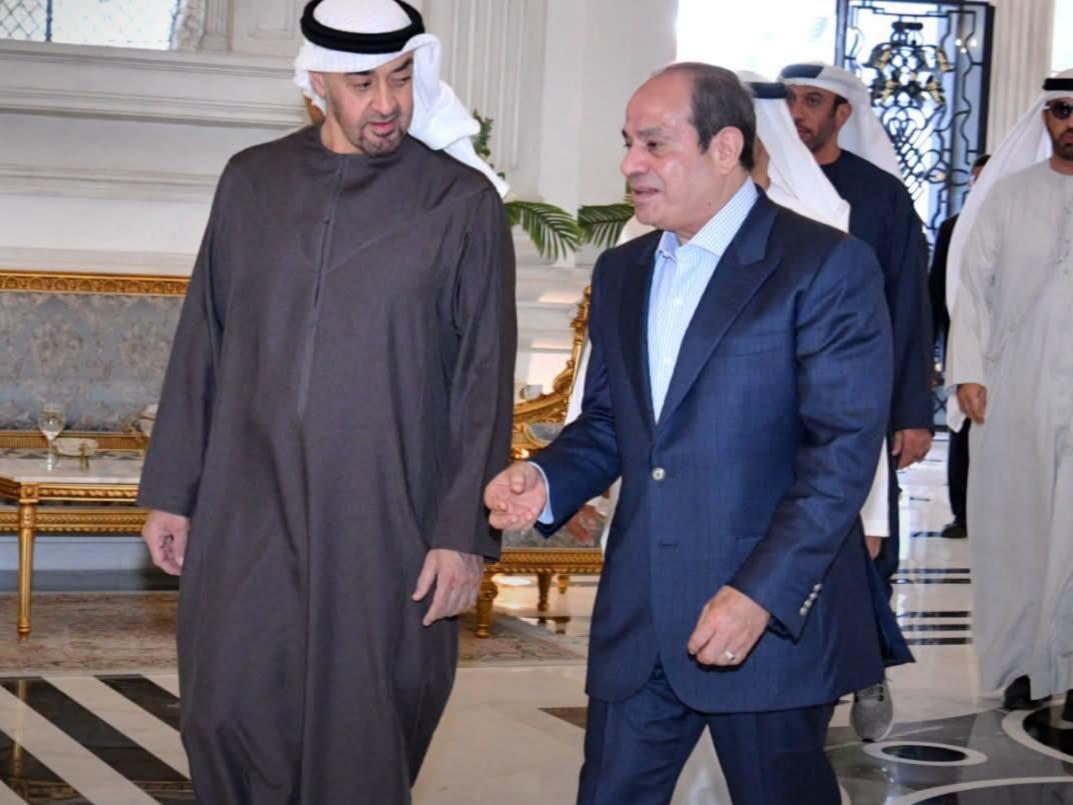الرئيس السيسي يودع الشيخ محمد بن زايد في ختام زيارته الأخوية لمصر