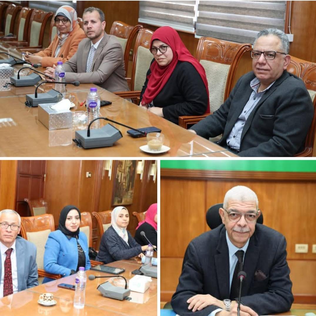 رئيس جامعة المنوفية يعقد اجتماعًا لمتابعة ملفات الجودة بكليات الحقوق والطب البيطري والإعلام