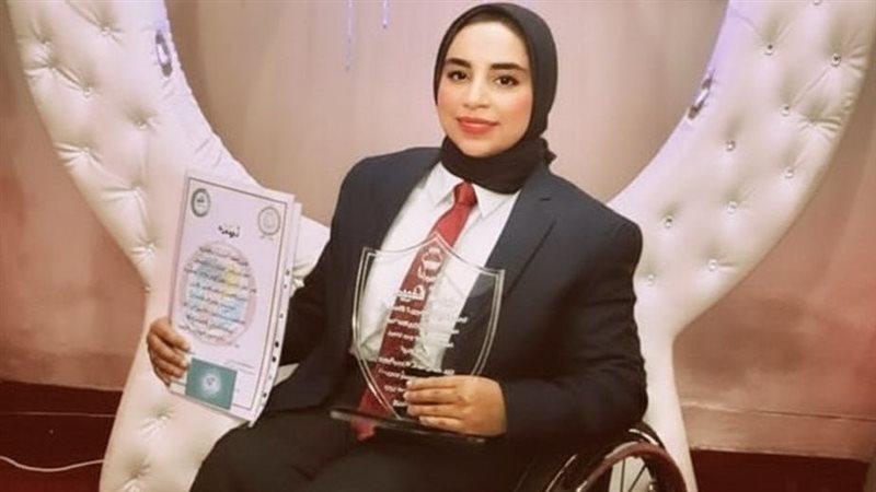 يمنى طارق بطلة منتخب مصر في الكاراتيه