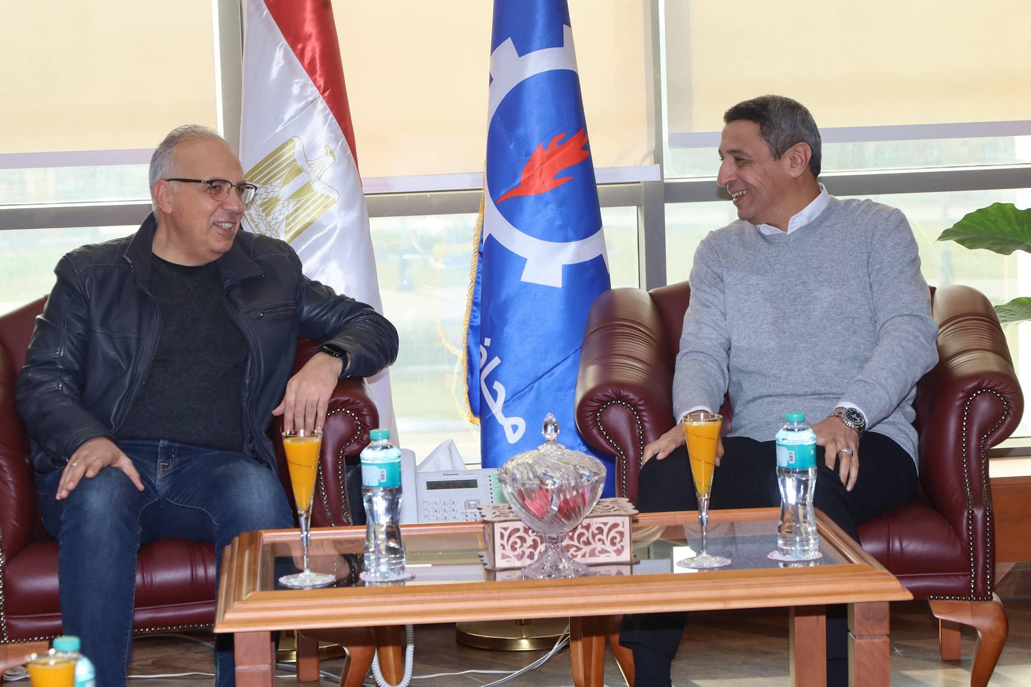 وزير الري ومحافظ السويس يتفقدان حالة المنظومة المائية بمحافظة السويس، بمحطة شرب السويس، وترعة السويس، ومحطة الشلوفة