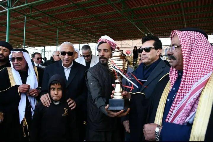 وزير الشباب والرياضة ومحافظ شمال سيناء يشهدان فاعليات سباق الهجن بالعريش .