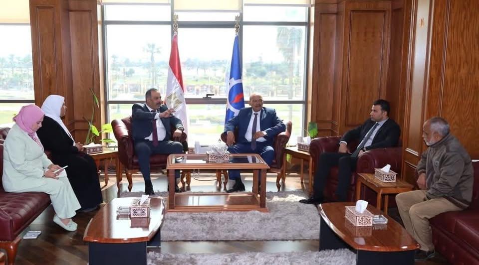 رشاد: يستقبل رئيس الشركة القابضة لمياه الشرب والصرف الصحي لمحافظات القناة