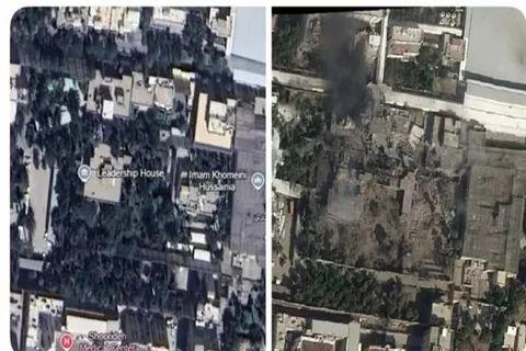 الأقمار الصناعية ترصد دمارًا واسعًا بمقر المرشد الإيراني على خامئني