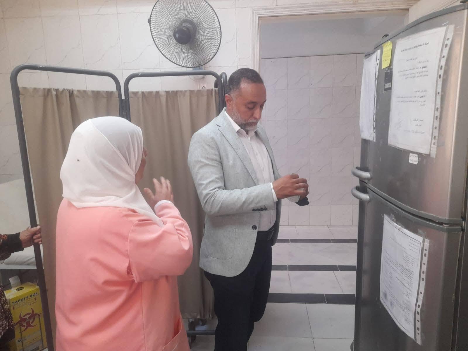 إستمرارا لمتابعة مستوى الانضباط الإداري بنوبتجيات الجمعة "وكيل صحة سيناء"