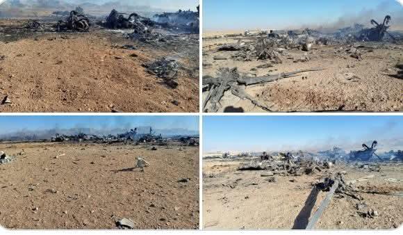 القطات جديدة لحُطام طائرتين أمريكيتين فجرتهم واشنطن فى إيران