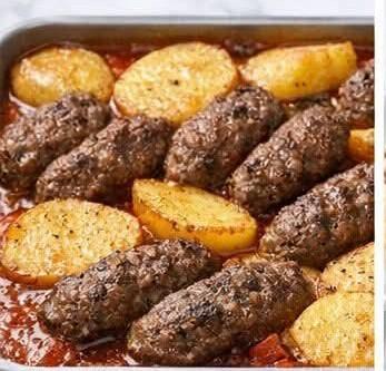 كفتة صينية بالبطاطس