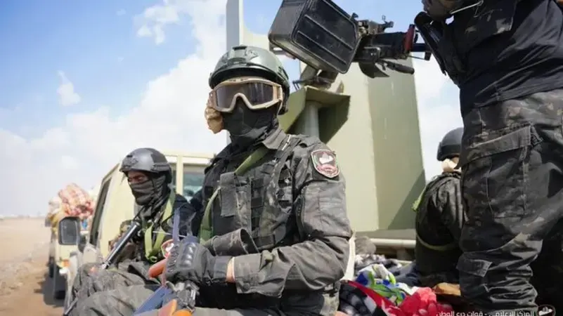 انتشار أمني لقوات درع الوطن الحكومية في عدن