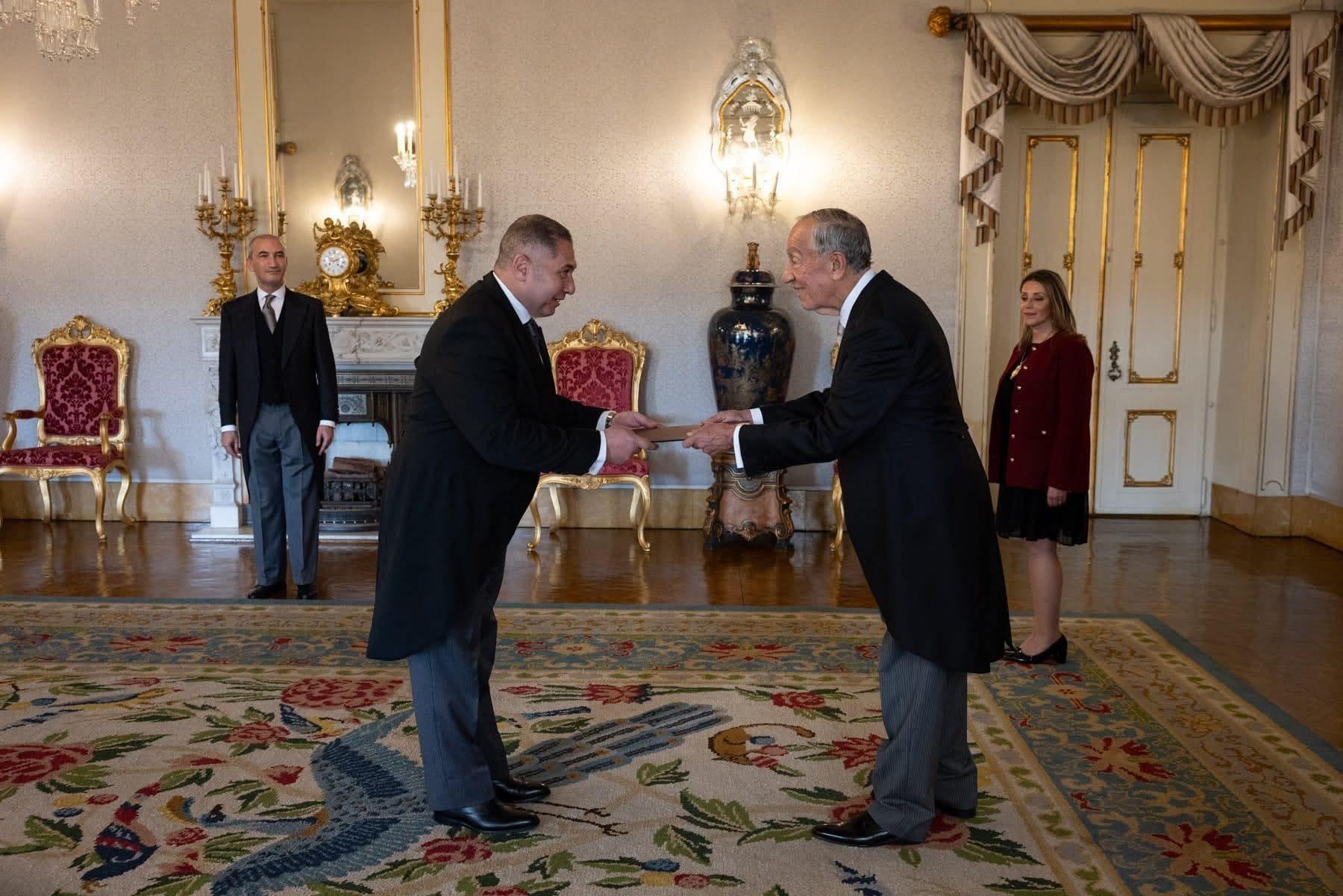 السفير المصرى يقدم أوراق اعتماده سفيراً لمصر لدي البرتغال