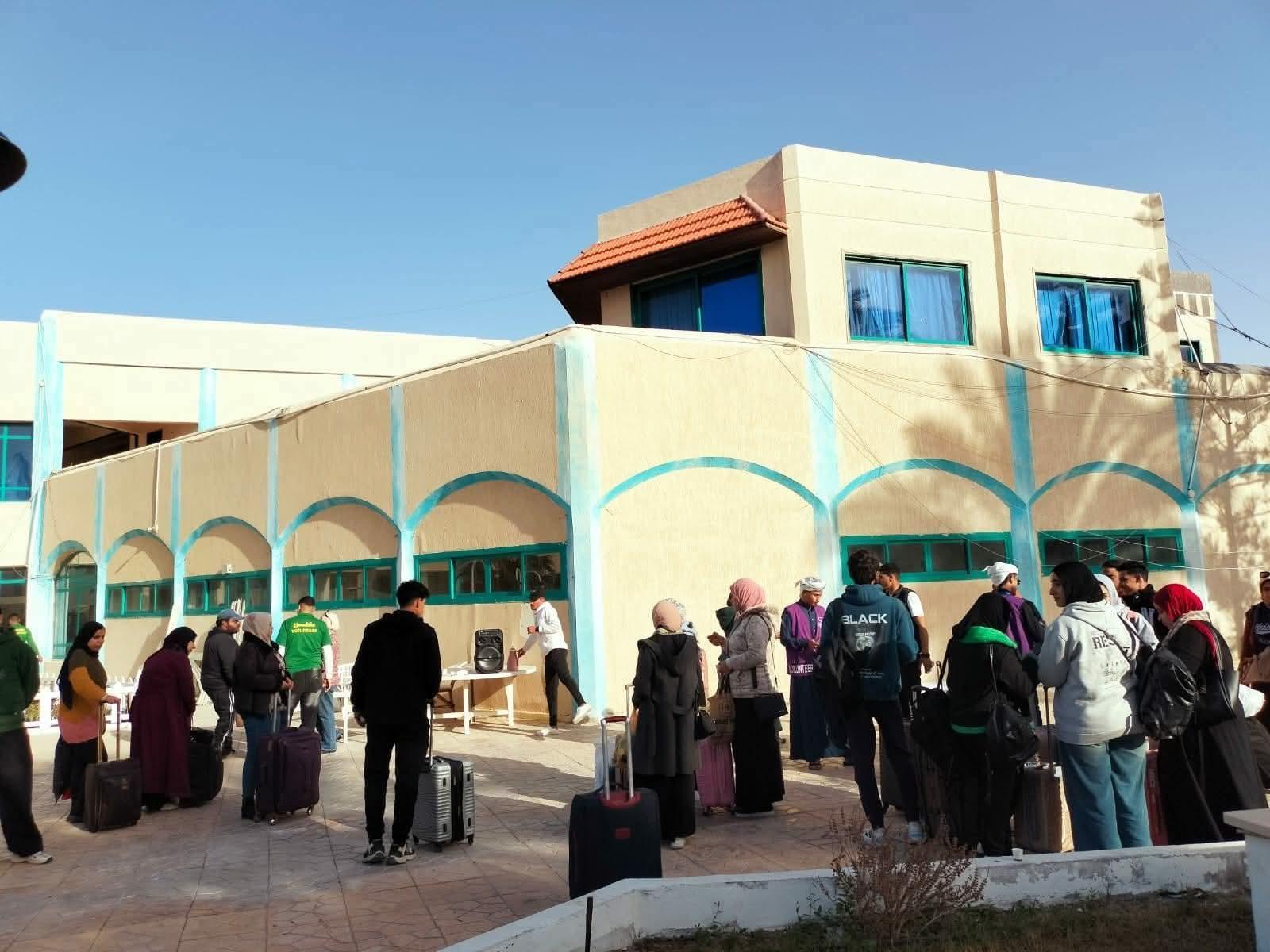 مديريه الشباب والرياضه بشمال سيناء تستقبل افواج اهل مصر لابناء المحافظات الحدوديه.