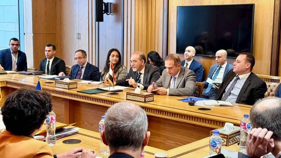 مساعد وزير الخارجية للشئون الأوروبية يستقبل وفداً مشتركاً رفيع المستوى من إيطاليا والاتحاد الأوروبي