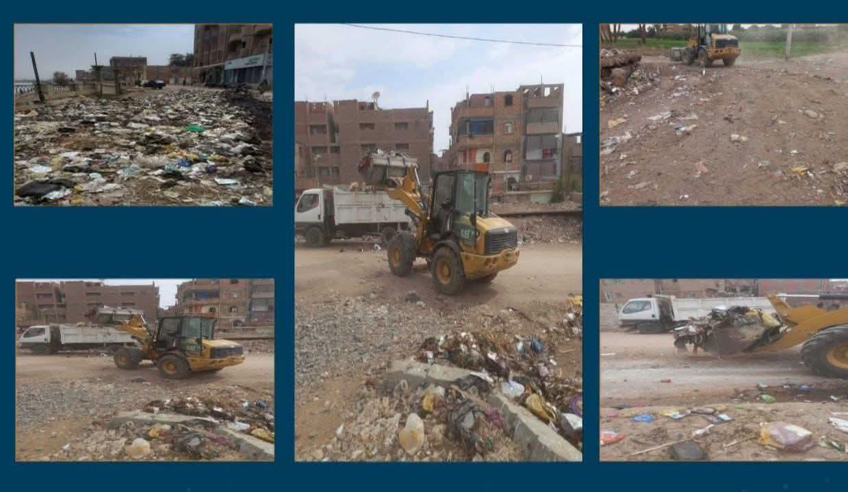 بتوجيهات محافظ قنا.. رفع 60 طنًا من المخلفات بأبوتشت