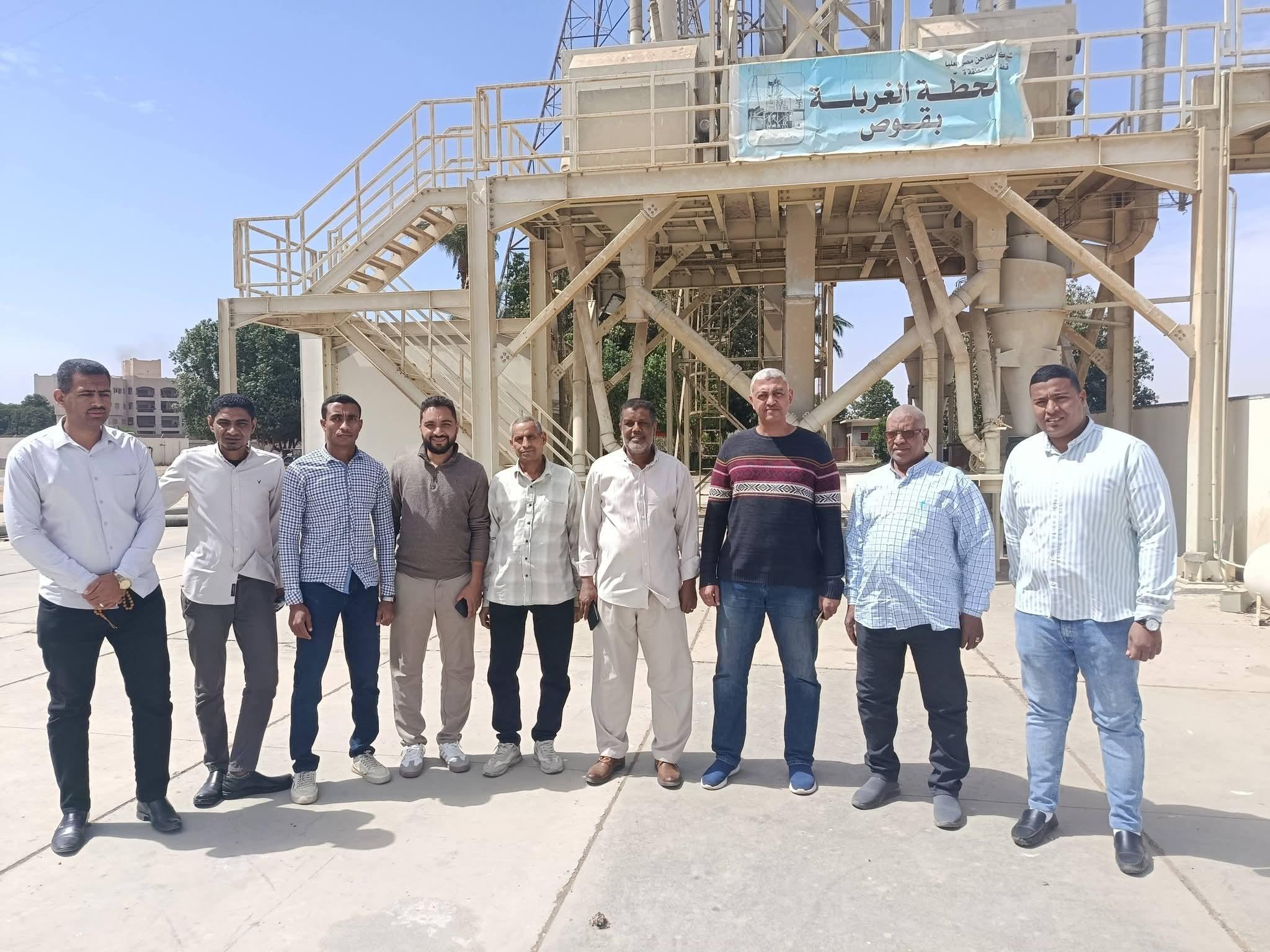 ضمن جولاته التفقديه العميد أحمد عبد المنعم البارودي في زياره لموقع مطاحن قوص التابعه لشركه مطاحن مصر العليا