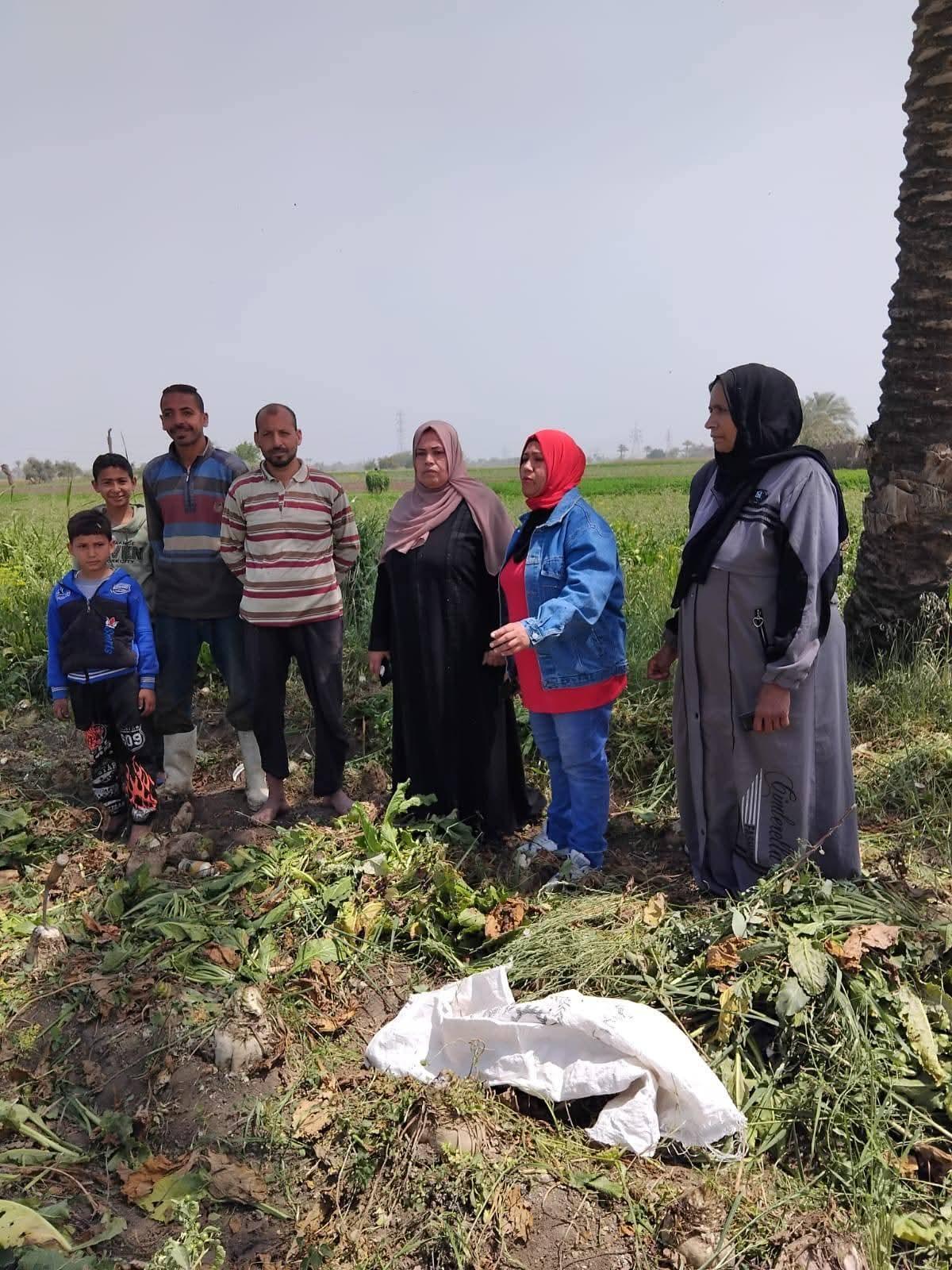 زراعة الفيوم .. زيارة حقلية من الإرشاد الزراعي لمتابعة زراعة بنجر السكر بقريةدمو بمركز الفيوم