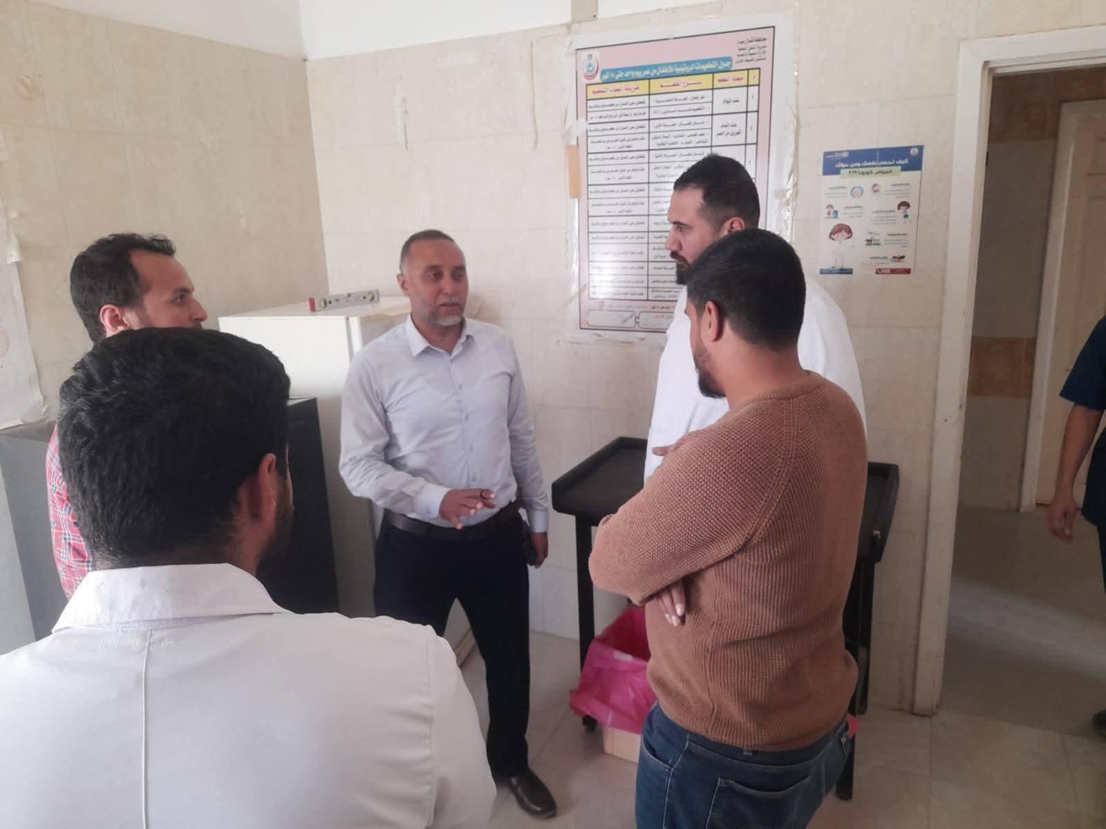 وكيل وزارة الصحة بشمال سيناء يتفقد النقاط الطبية ب "خشم الجاد" و "بئر بدا" و"النوافعة" و"أم شيحان" ويتابع سير العمل بمركز طب أسرة "القسيمة"