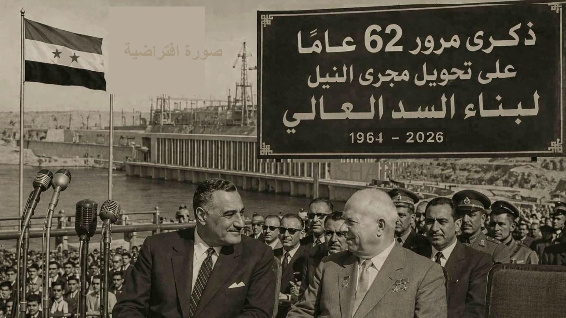 حدث في مثل هذا اليوم فى 1964/16بناء السد العالي عندما نجحت مصر في تحويل نقمة فيضان النيل إلى نعمة