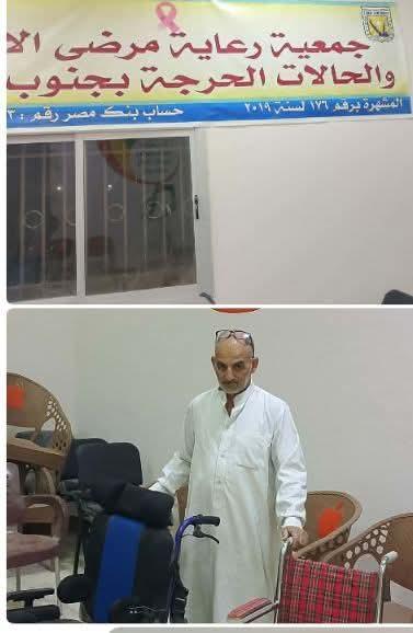 كرسيان يفتحان باب الأمل لمرضى الأورام بجنوب سيناء