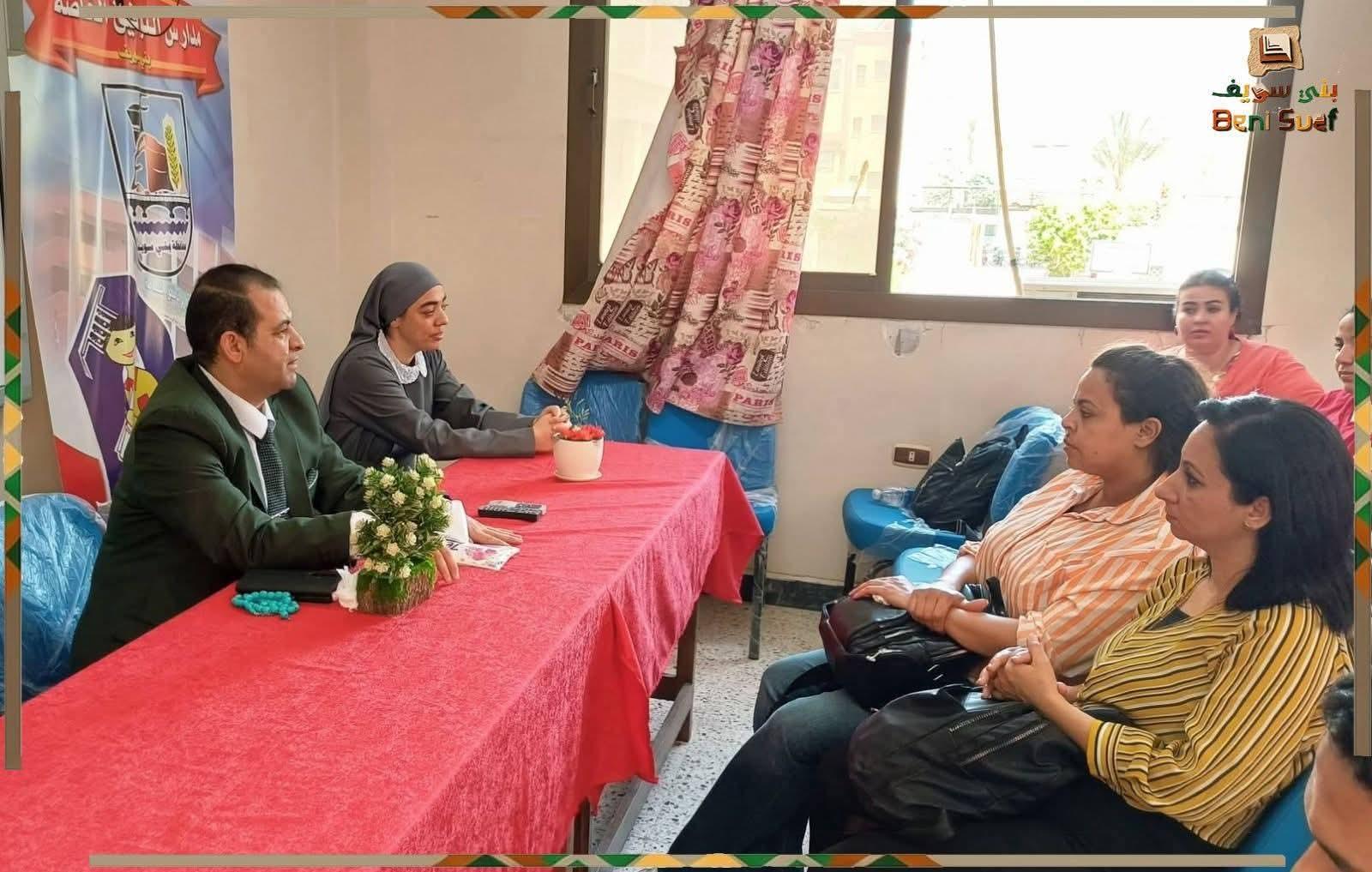 مديرية العمل ببنى سويف تواصل جهودها لتعزيز مفاهيم السلامة والصحة المهنية والحد من مخاطر العمل