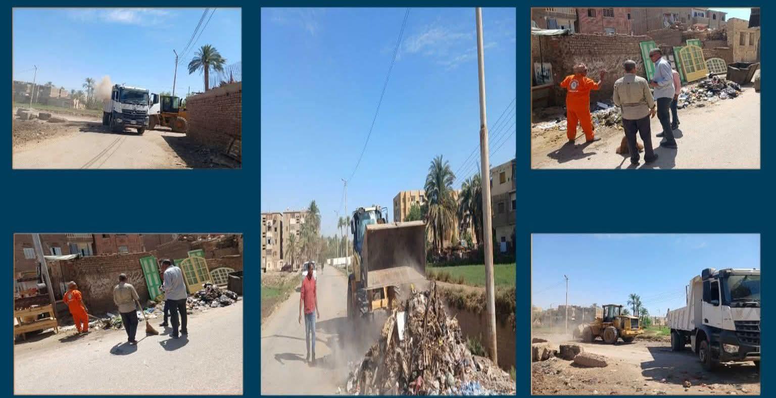 بتوجيهات محافظ قنا.. رفع 97 طنًا من مخلفات البناء في حملة مكبرة بقوص