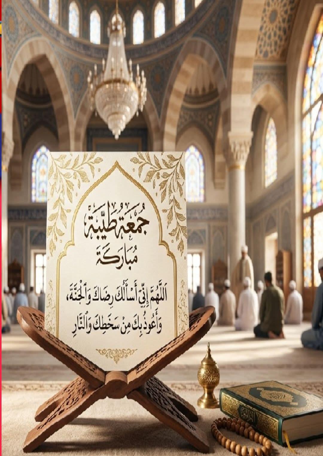 يومَ جُمعةَ يا ضياءَ قلوبِنا