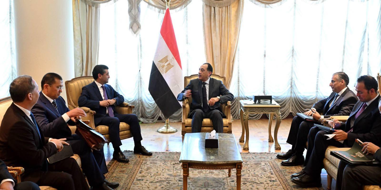 مصطفى مدبولي، رئيس مجلس يستقبل وزير خارجية أوزبكستان