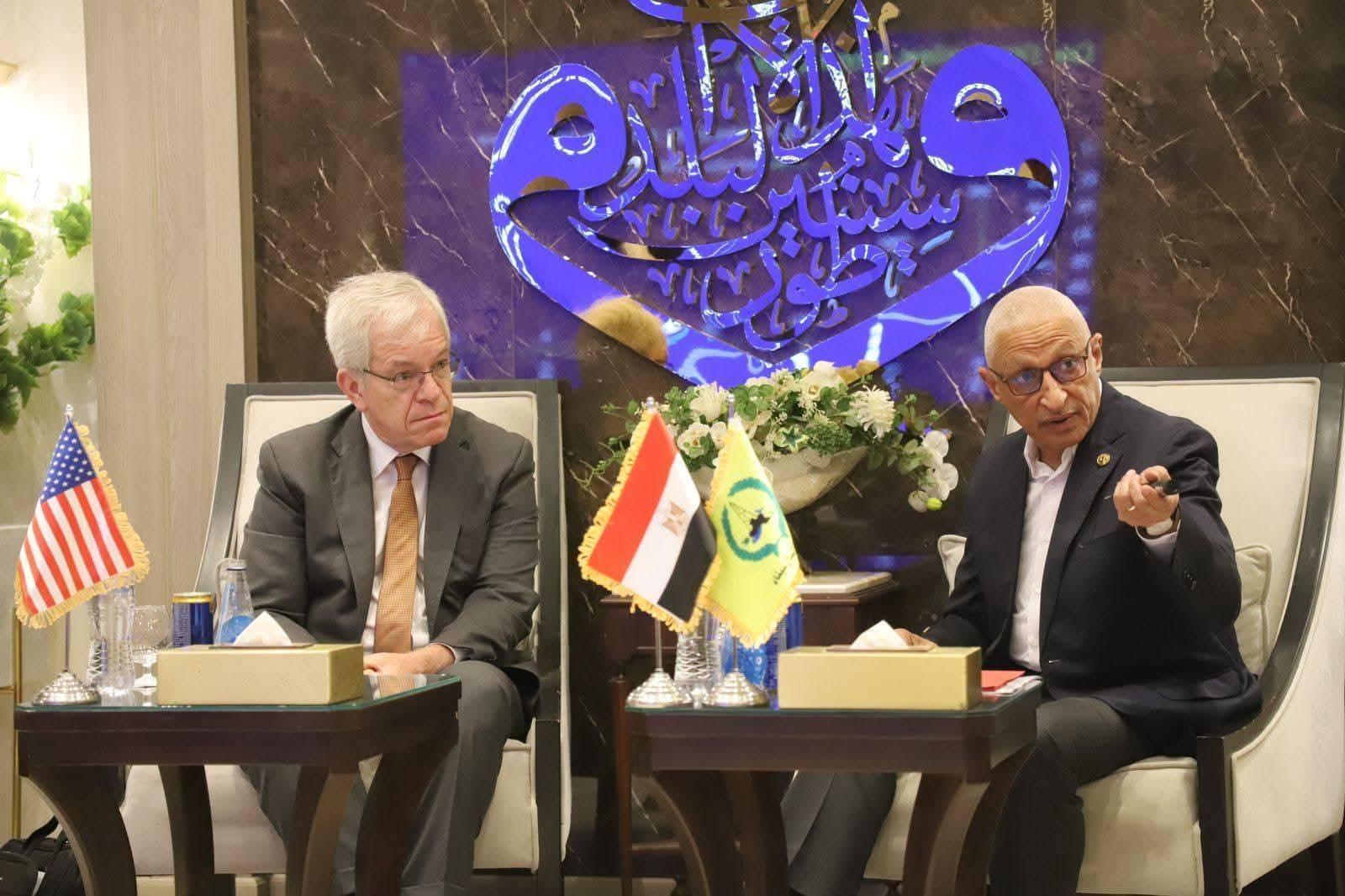 محافظ شمال سيناء يستقبل القائم بأعمال السفير الأمريكي