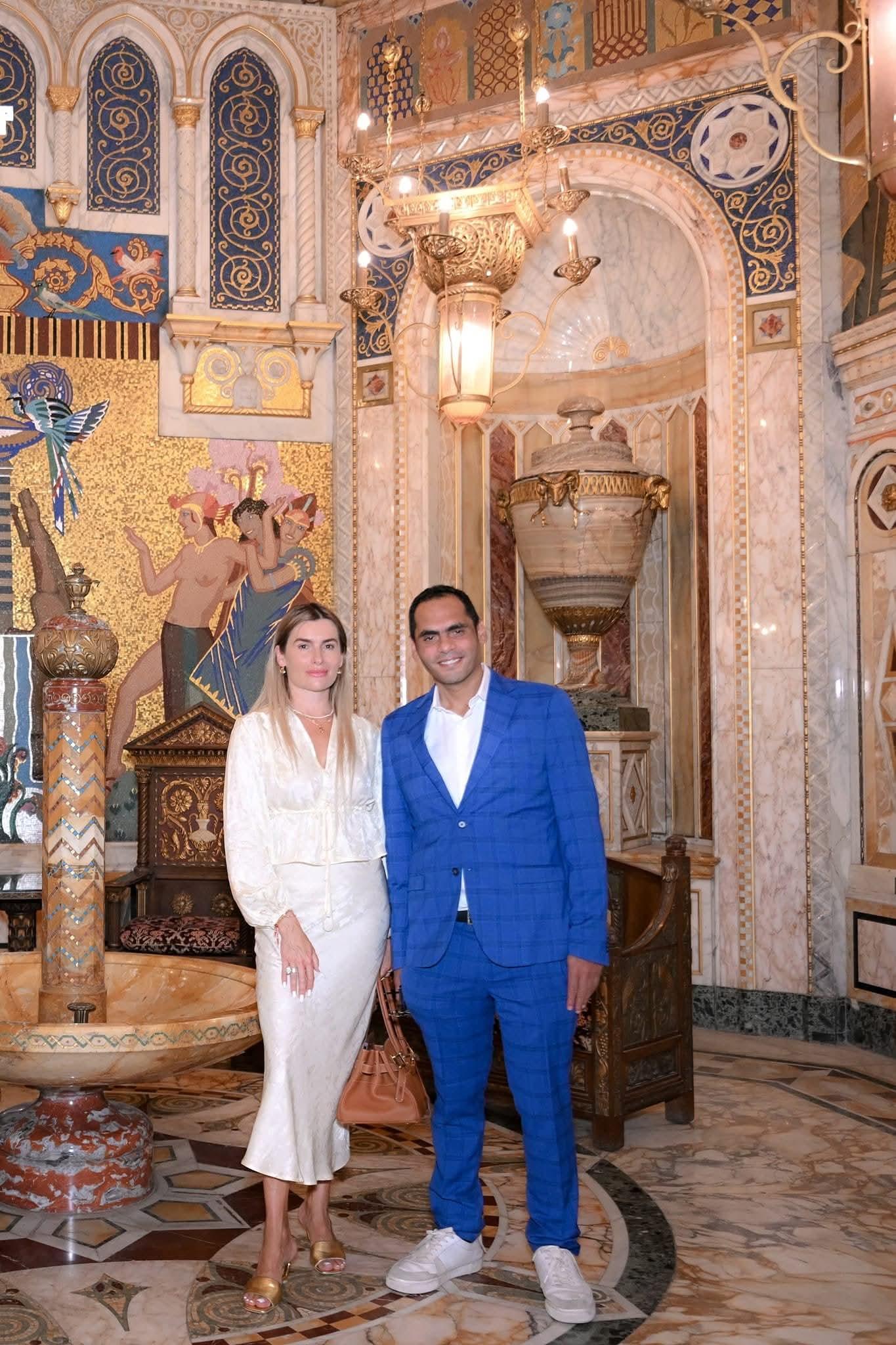 أنور الكموني نجم التنس الدولي وآنا شتوكرت يقودان حدثًا عالميًا في قصر عابدين