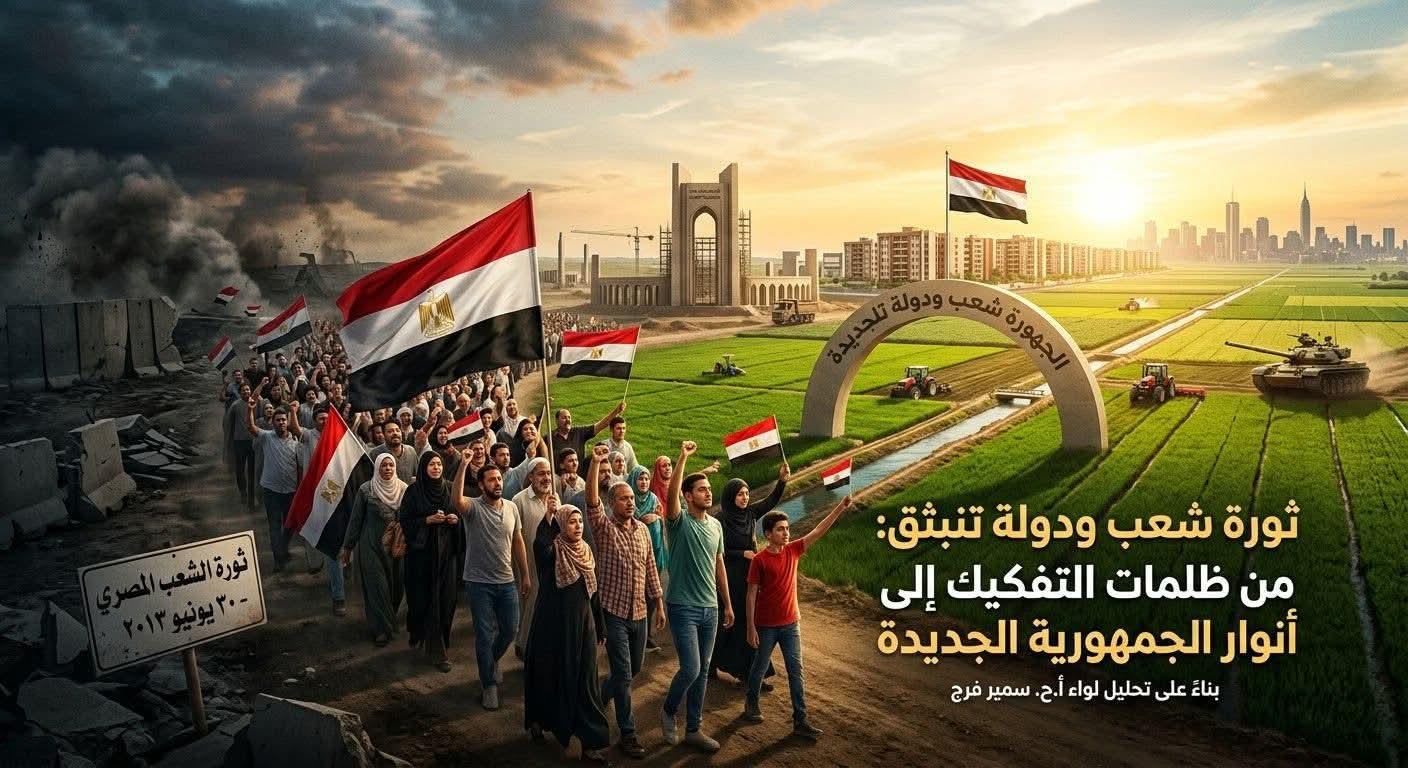 ثورة شعب ودولة تنبثق من ظلمات التفكيك إلى أنوار الجمهورية الجديدة