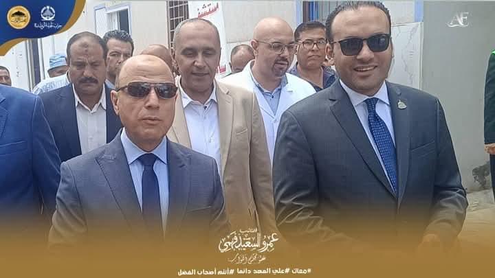 النائب عمرو السعيد فهمى يشارك محافظ الغربية فى جولة تفقدية بمستشفى سامول المركزى بمركز المحله الكبرى