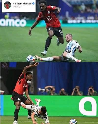الرد وصل هيثم حسن يغرد ساخراً من انهيار الأرجنتين أمام إسبانيا