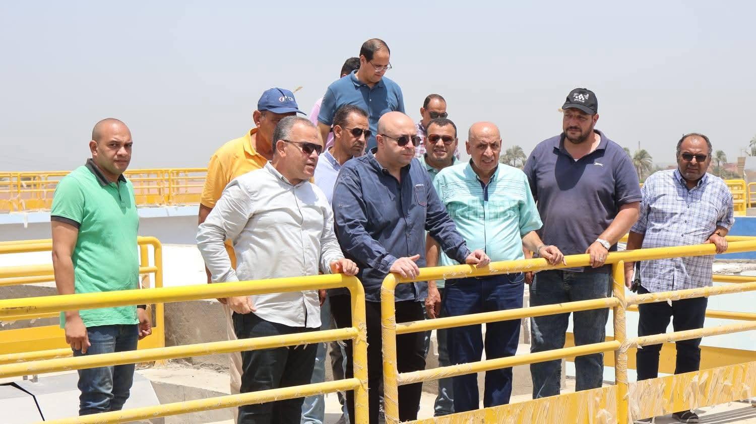*محافظ الفيوم ورئيس مياه الفيوم يتابعان المراحل النهائية لمحطة مياه العزب الجديدة بطاقة ١٢٠ ألف م٣/يوم ضمن المبادرة الرئاسية "حياة كريمة