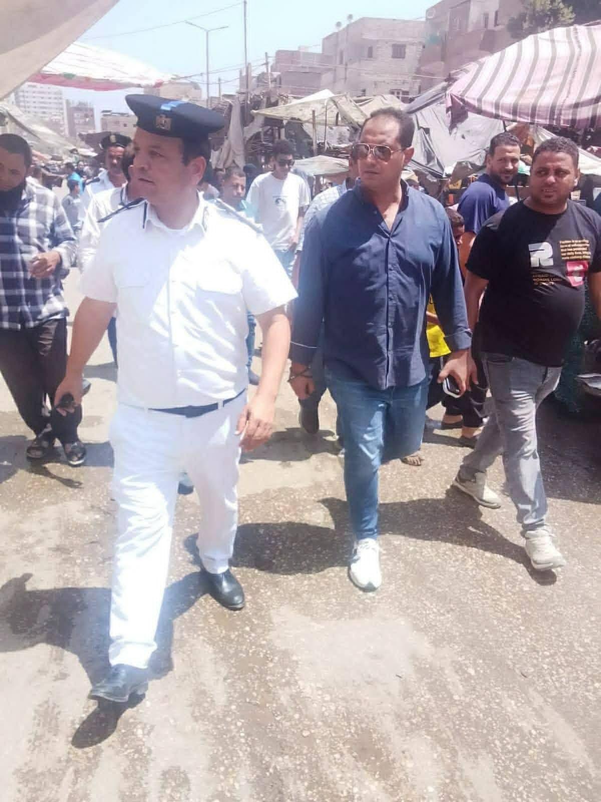 رفع 350 حالة إشغالات في حملة مكبرة بالواسطى شمال بني سويف