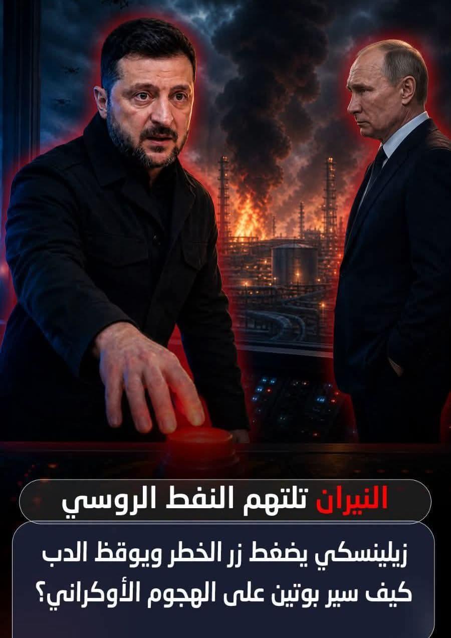 طاائرات مسيرة خرج من الأجواء الأوكرانية لتستقر في قلب مصفاة بترولية روسية