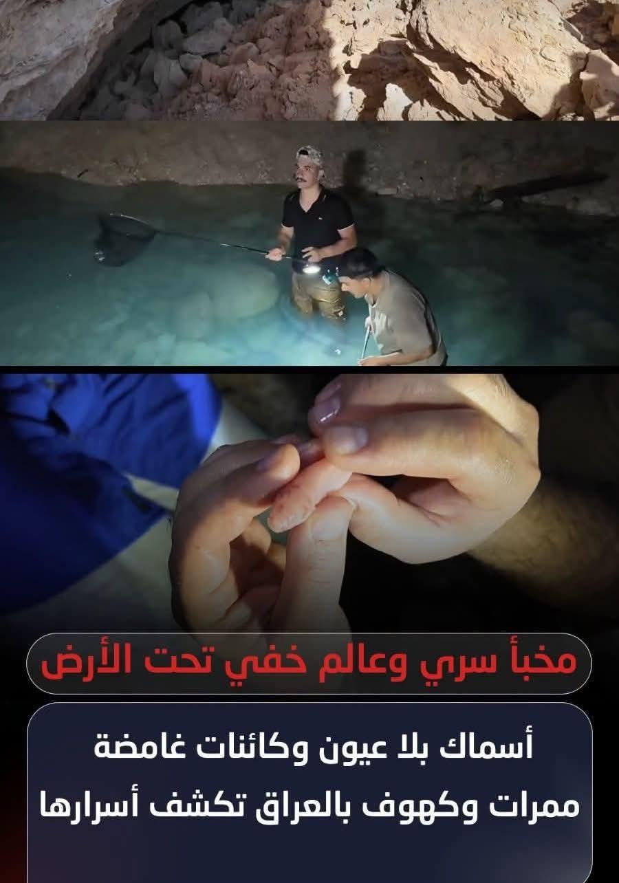 ممرات وكهوف بالعراق تكشف اسرارها اسمك بلا عيون وكائنات غامضة