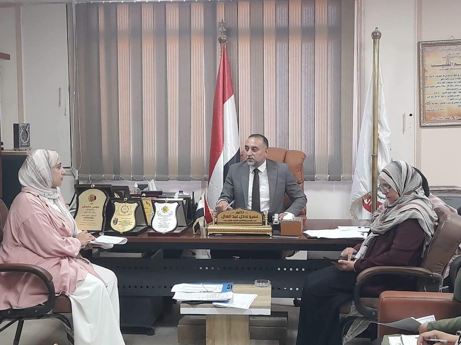 وكيل وزارة الصحة بشمال سيناء يترأس اجتماع لجنة الاعتماد الإسبوعي لوضع خارطة طريق الوحدات الصحية ومستشفى نخل المركزي تمهيدًا لاستقبال زيارات الاعتماد