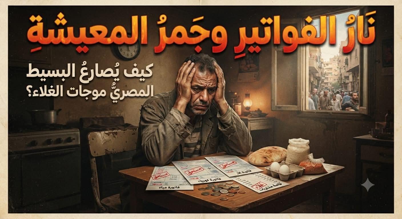 نار الفواتير وجمر المعيشة: كيف يصارع البسيط المصري موجات الغلاء؟