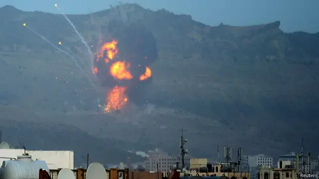 قصف يمني جديد للحوثيين