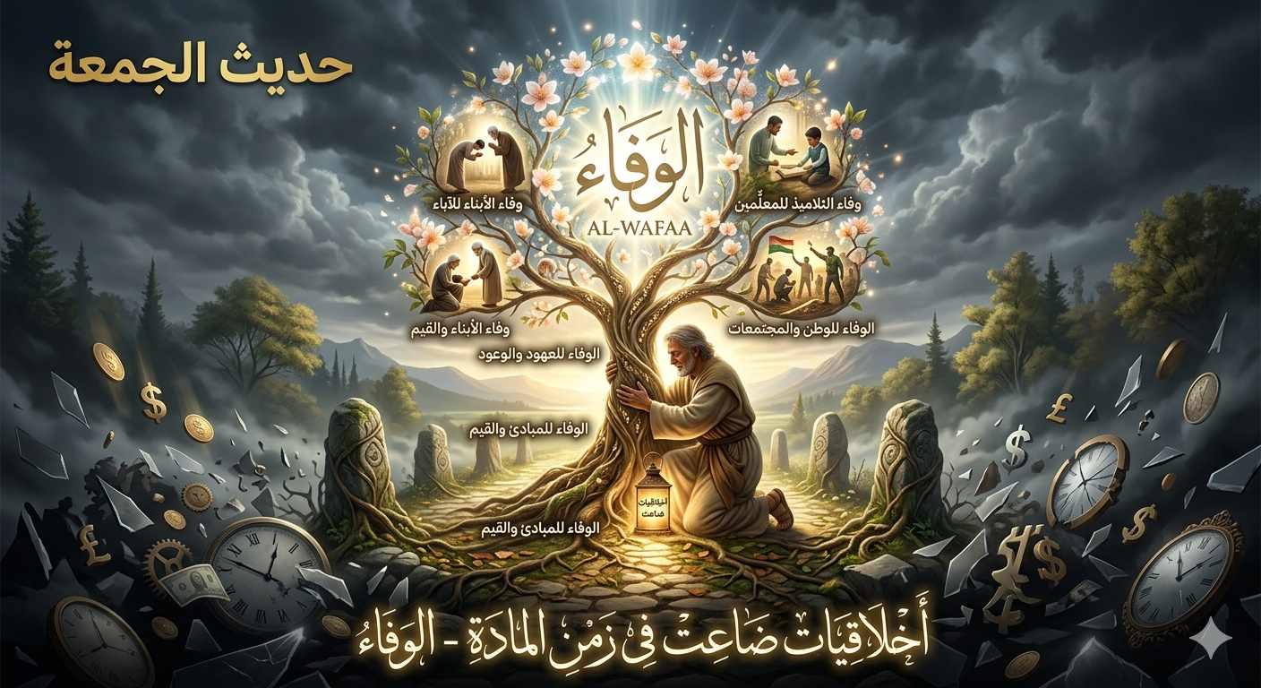 حديث الجمعة أخلاقيات ضاعت في زمن المادة الوفاء